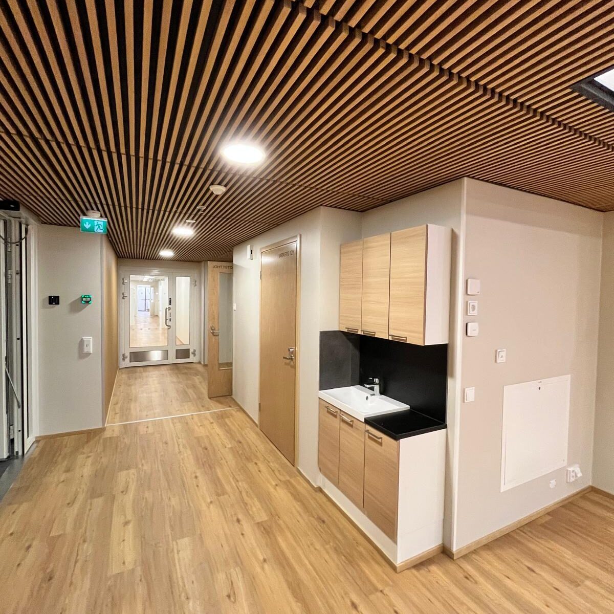 Näkymä keittiötilasta.